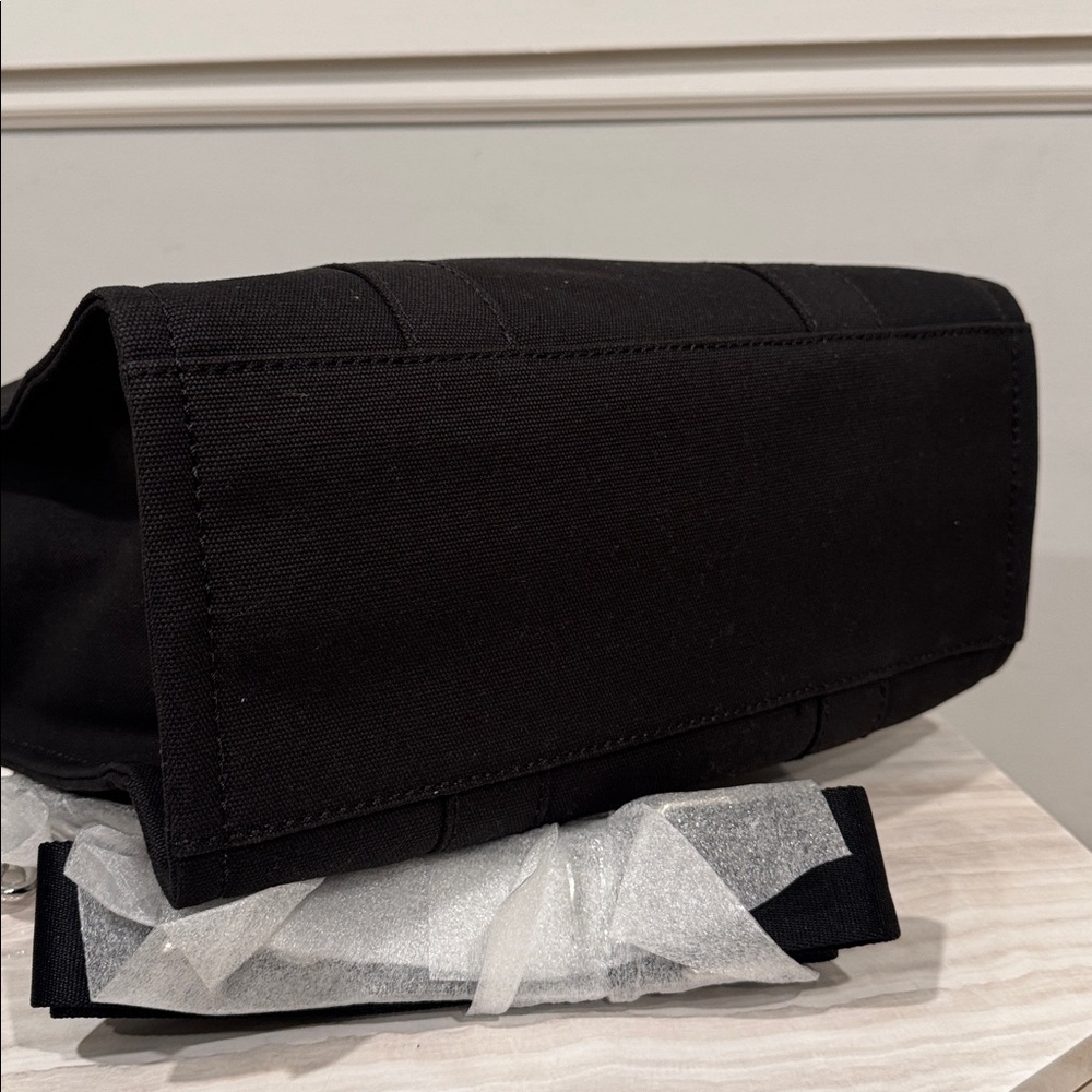 Marc Jacobs The Tote Bag Medium Canvas Black Tote Bag Crossbody NWT - Picture 10 of 17